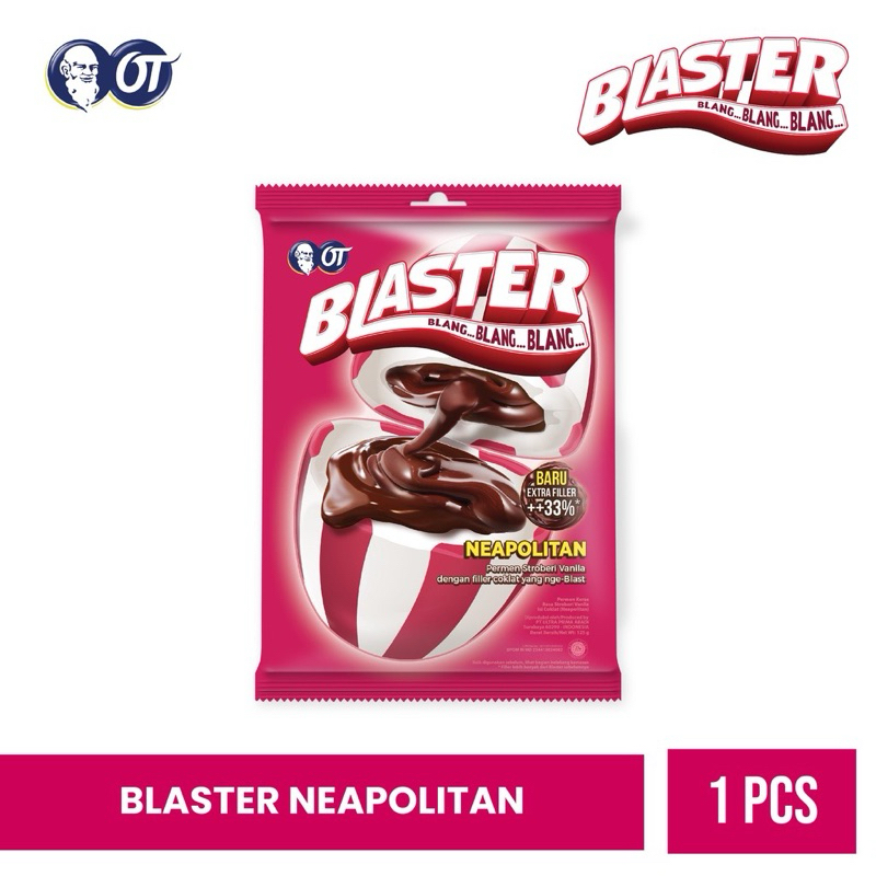 

Permen BLASTER rasa Neopolitan