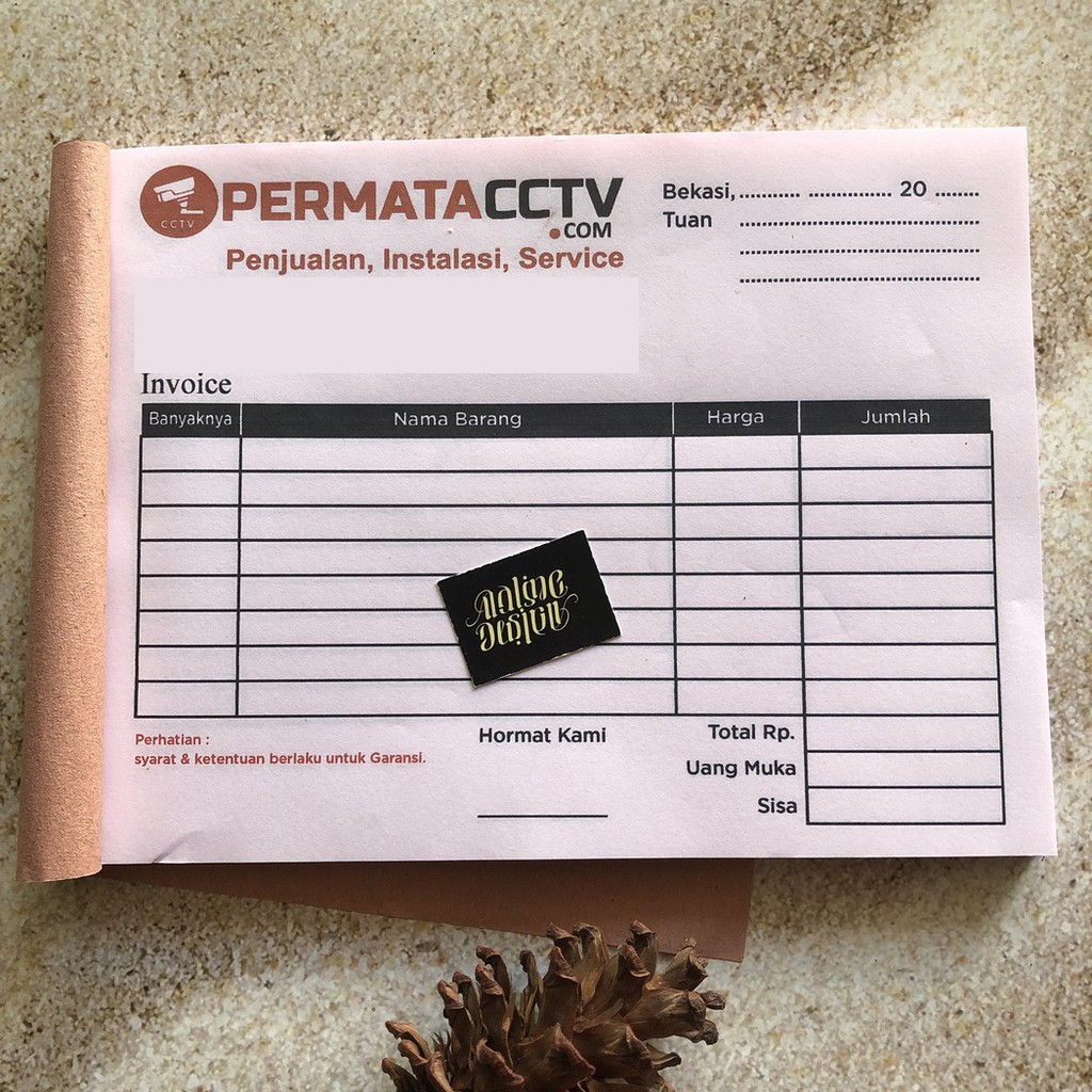 

Cetak Nota custom Olshop Penjualan 16x21cm 1ply tidak rangkap