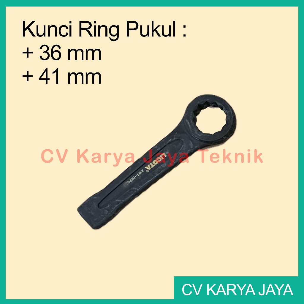 Kunci Ring Pukul Licota 36 mm, 41 mm / Kunci Ring Impact / Slogging Wrench