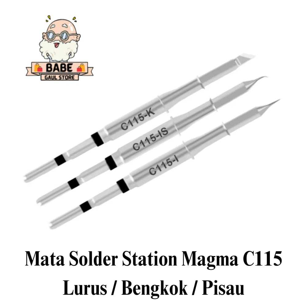 MATA SOLDER STATION MAGMA C115 LURUS BENGKOK PISAU ORIGINAL