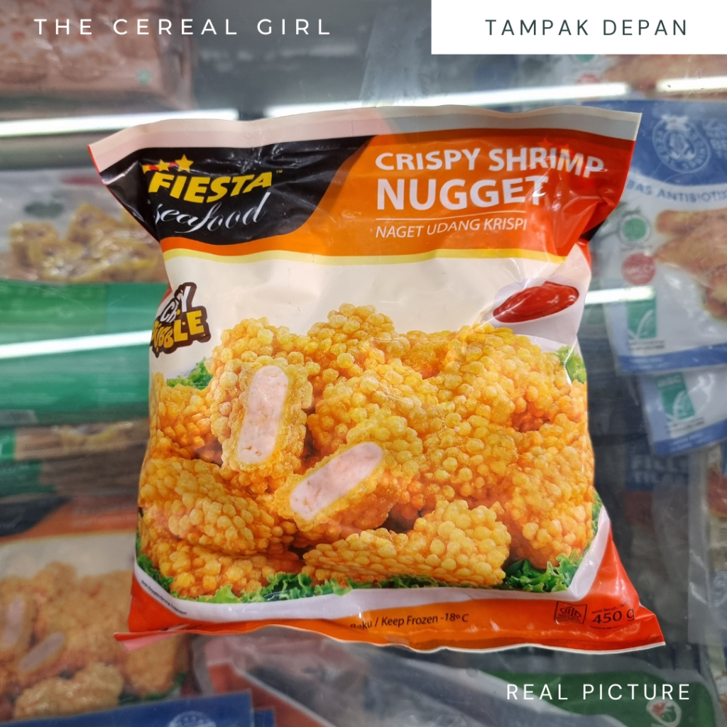 

[KONDISI BARU - 100% ORIGINAL] FIESTA Seafood Crispy Shrimp Nugget - Naget Udang Krispi 450gr