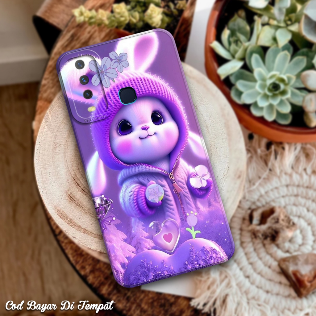 Premium Silicone Full Cover Case Vivo Y17 Y15 Y12 Y11 Y12i Model Kelinci Softcase Pro Camera Cassing