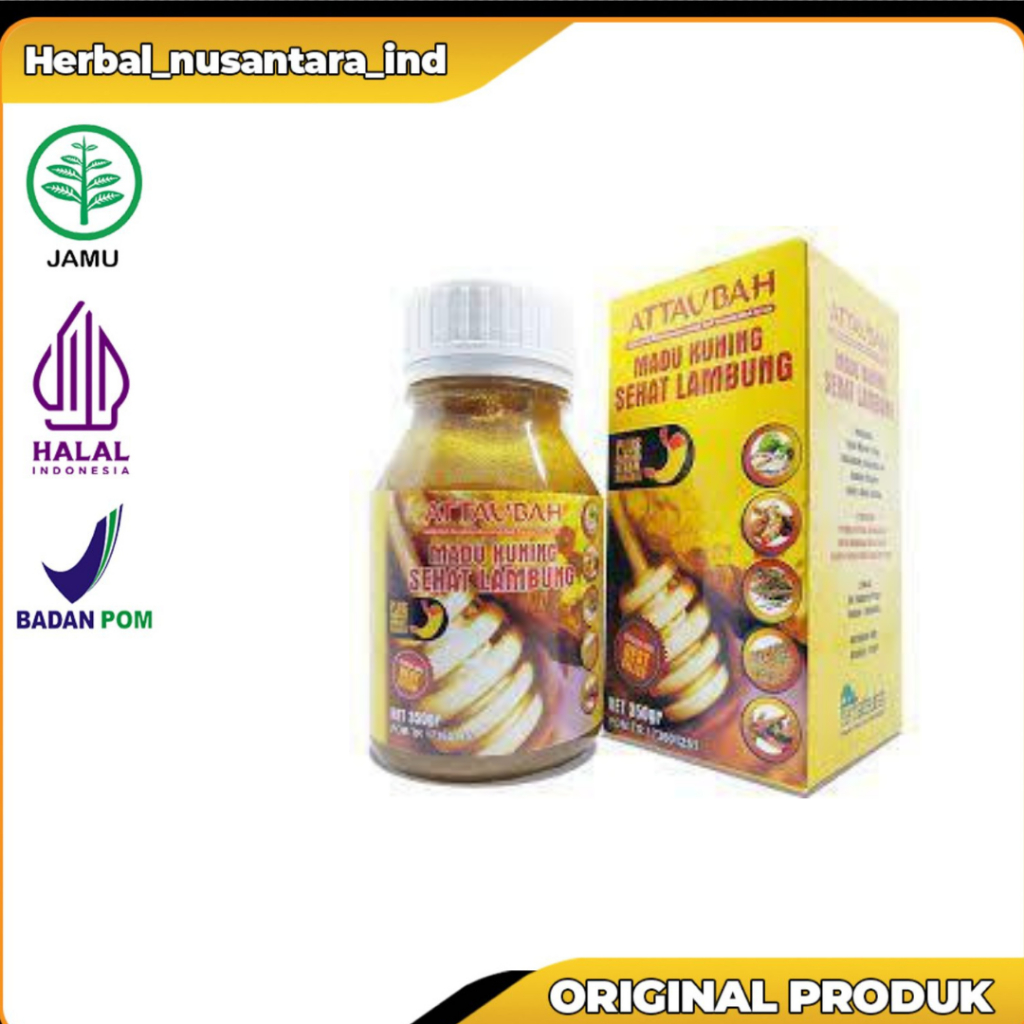 

Madu Kuning Sehat Lambung At Taubah 350gr - Madu Organik untuk Kesehatan Pencernaan & Lambung