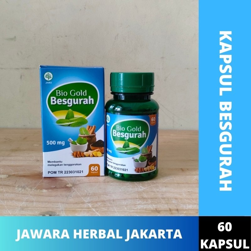 Kapsul Besgurah Bio Gold Herbal Gurah Fit Meredakan batuk isi 60 Kapsul Original