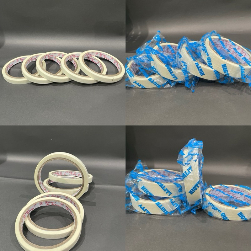 

MASKING TAPE 1/2 INCH DAN 1 INCH x 15 YARD BODHI TAPE LAKBAN KERTAS 12mm x 15yard - 24mm x 15yard