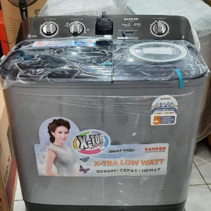 MESIN CUCI 2 TABUNG SANKEN TW 927 HGY KAPASITAS 8 KG GARANSI RESMI SANKEN