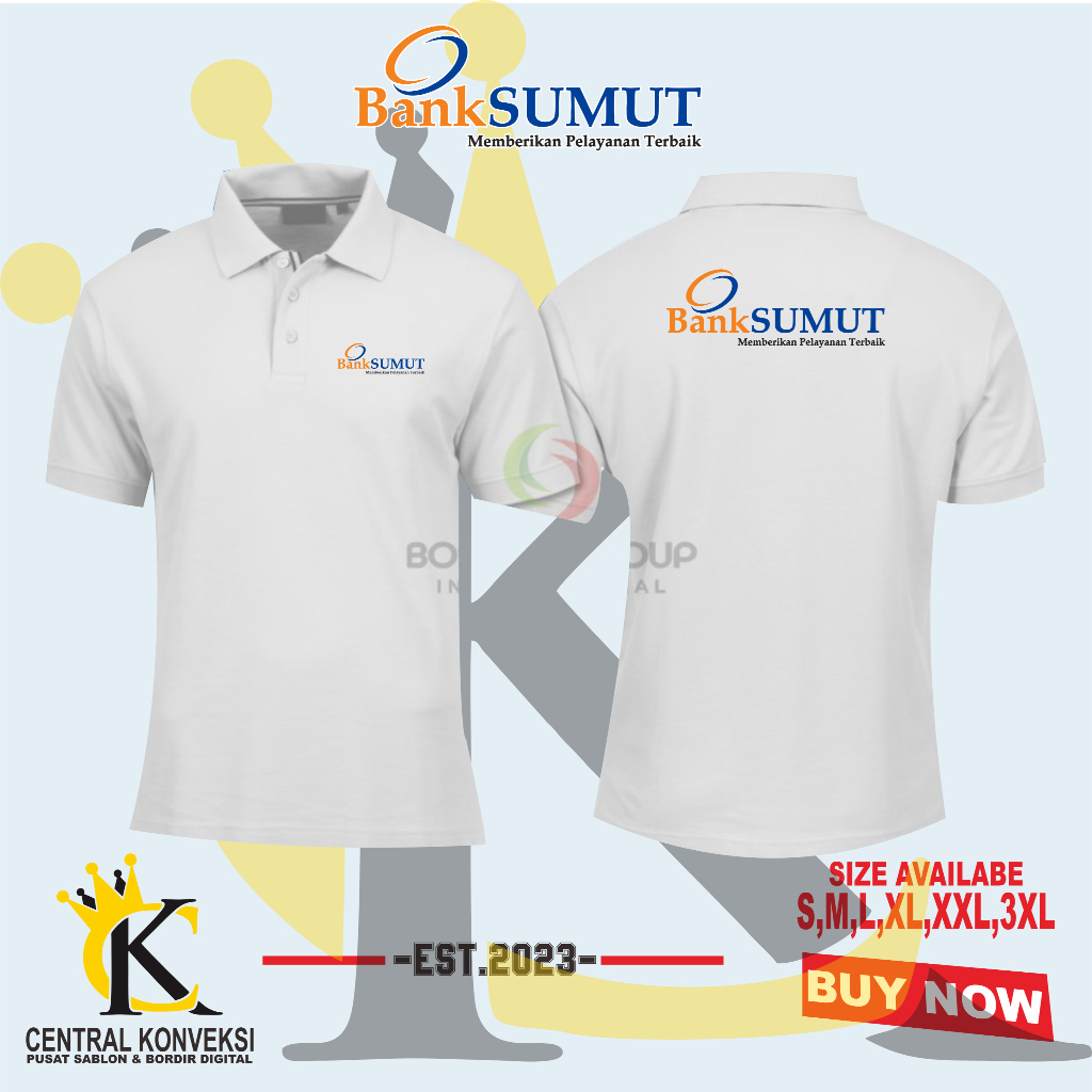 Kaos Kerah Poloshirt Bank Sumut / Poloshirt Bank Daerah Sumatra Utara