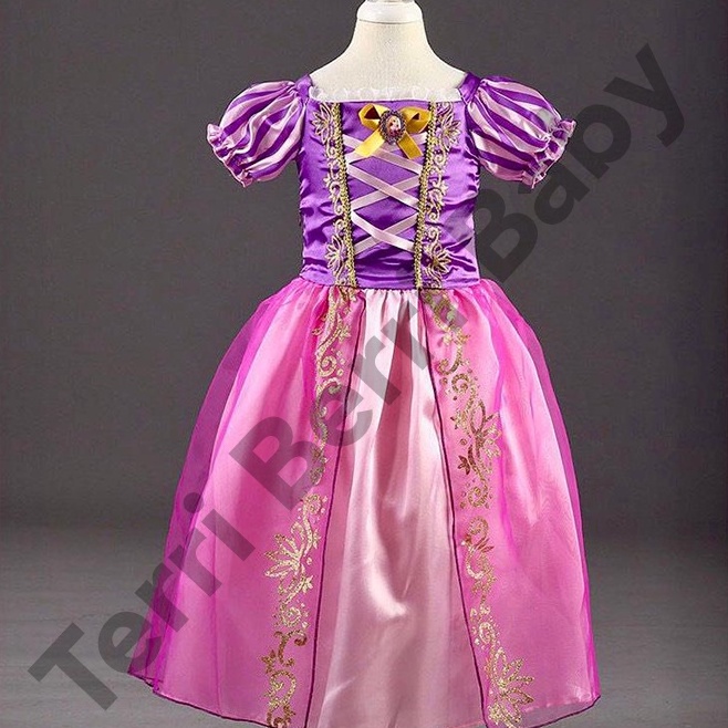 KODE E89N Baju kostum cosplay dress princess dres princes rapunzel prinses rapunsel costume  costum 