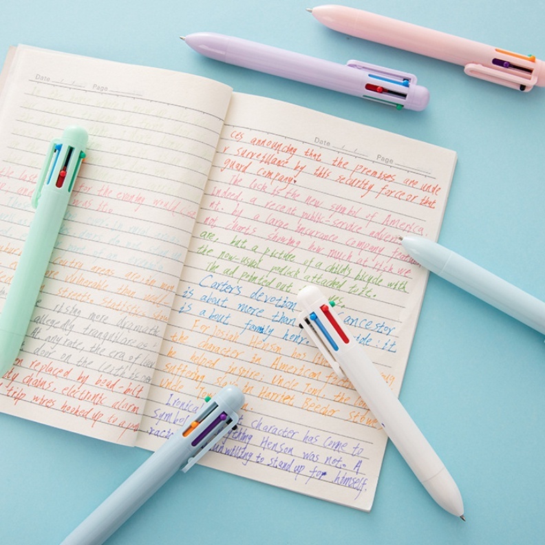 

Pulpen Warna Mekanik Pastel Color / 6 In 1 Warna Pulpen Multicolor / Pulpen Warna Warni / Pulpen Sekolah