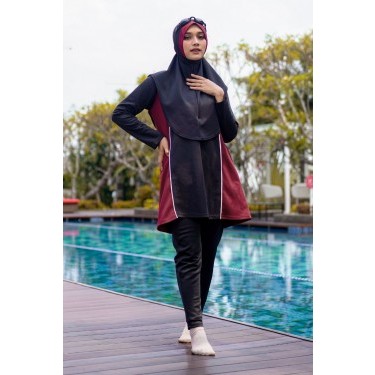 ROCELLA SWIMWEAR SAWARNA/ BAJU RENANG MUSLIMAH ROCELLA