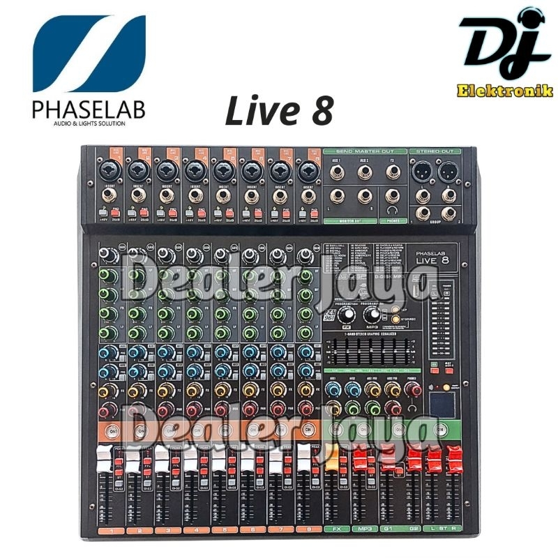 Mixer Analog Phaselab / Phase Lab LIVE 8 / LIVE8 - 8 channel