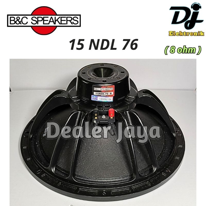 Speaker Komponen B&C / BNC 15 NDL 76 / 15NDL 76 / 15 NDL76 / 15NDL76 - 15 inch (8 ohm) Neo