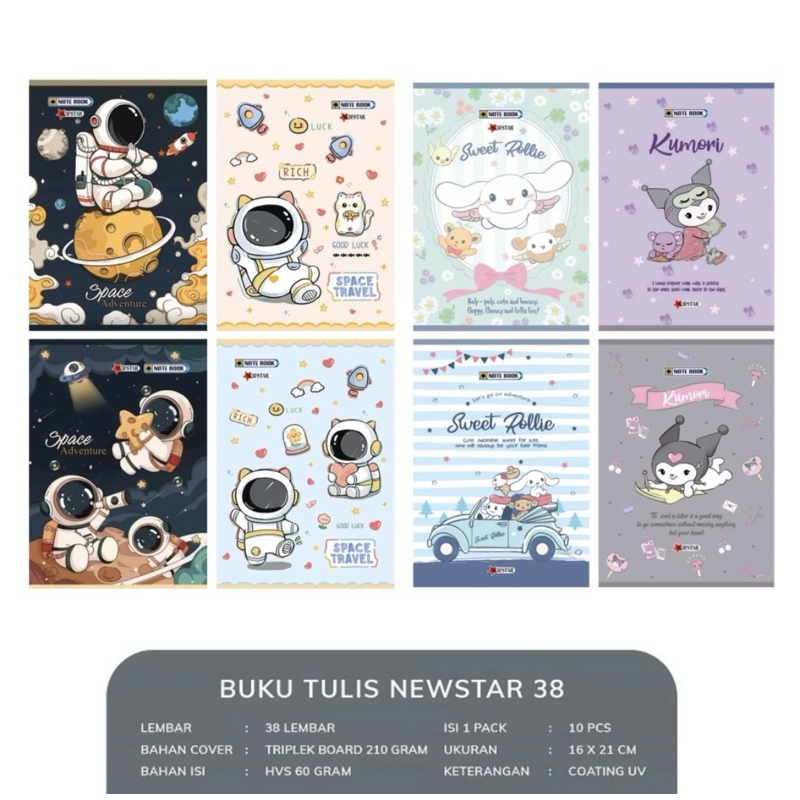 

CTSHOPID BUKU TULIS KARAKTER NEWSTAR 38 LEMBAR EKONOMIS 1 PAK ISI 10 PCS BUKU MURAH BUKU TULIS MURAH ANAK SEKOLAH