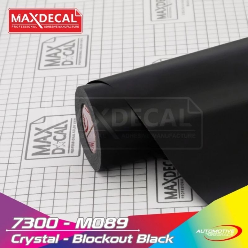 Skotlet hitam transparan doff maxdecal