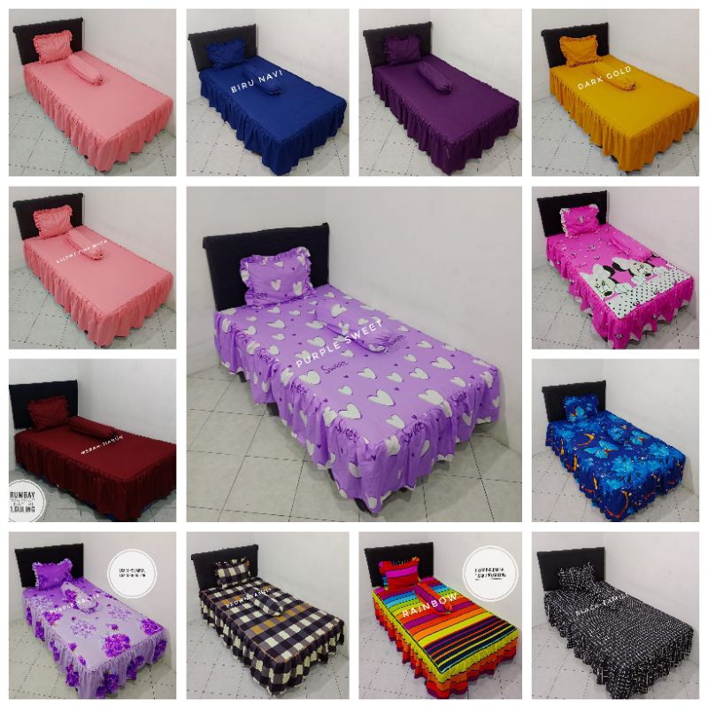 Sprei rumbai 120x200 karakter