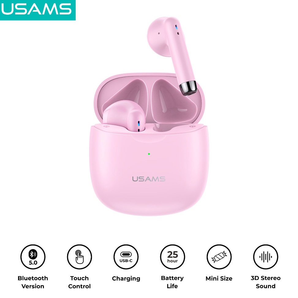 Terbaik USAMS IA4 TWS Earbuds Bluetooth V5