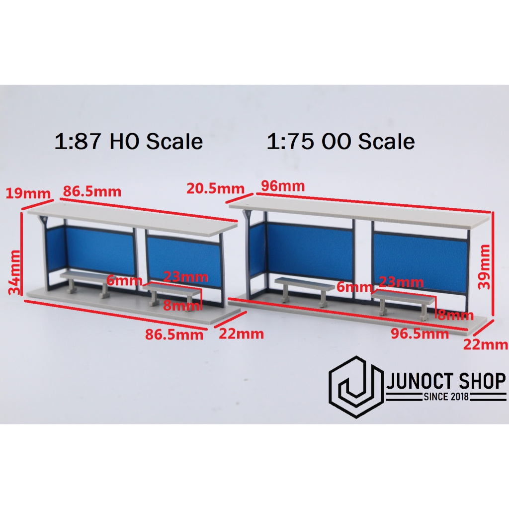 MAKET HALTE BUS STASIUN TERMINAL AY - MINIATUR DIORAMA FIGURE
