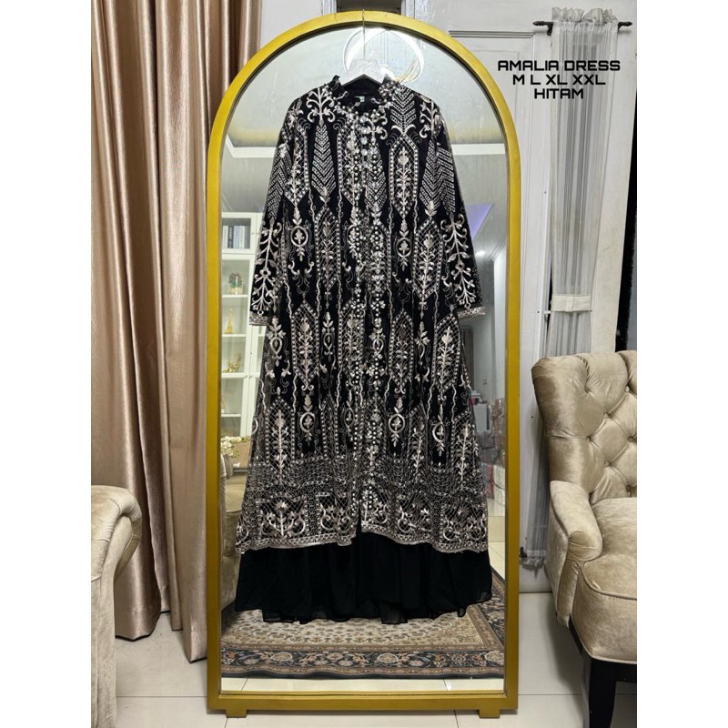 GAMIS TILE MOKSHA  LD 130cm/ GAMIS/ GAMIS TERBARU/ GAMIS PESTA/ GAMIS KONDANGAN/ GAMIS JUMBO/ GAMIS 