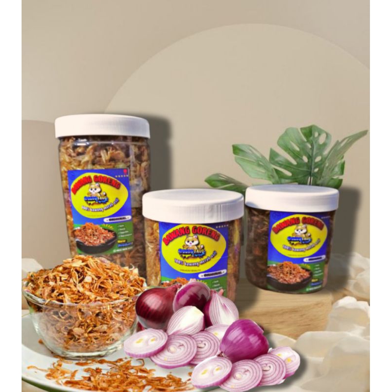 

Bawang Goreng Premium Grade A / 100% asli bawang goreng TANPA campuran ubi