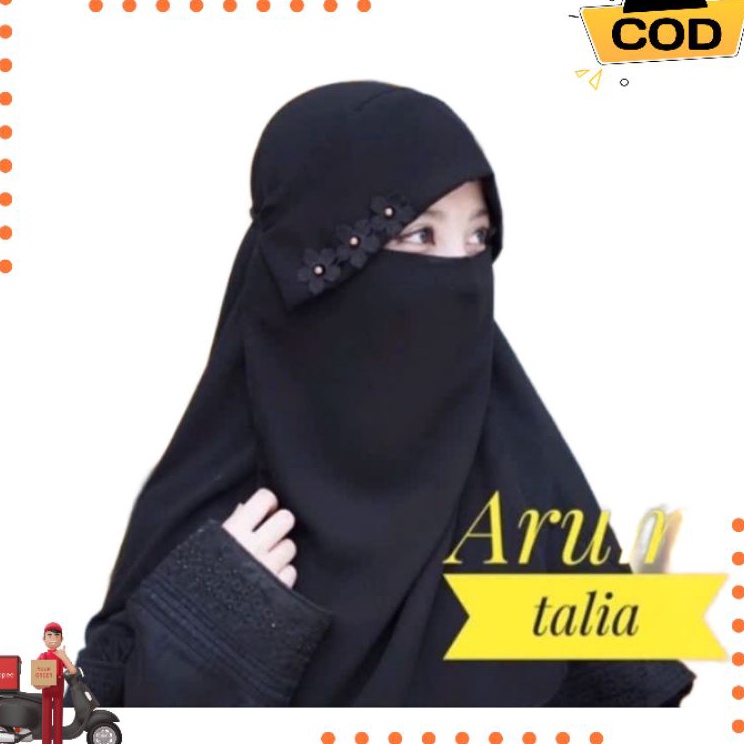 Super Baru  Cadar Bandana Poni Niqab Niqob Bunga Random Dewasa Dan Anak
