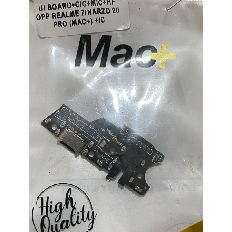 papan cas ui board pcb konektor charger Realme 7/narzo 20 pro original oem