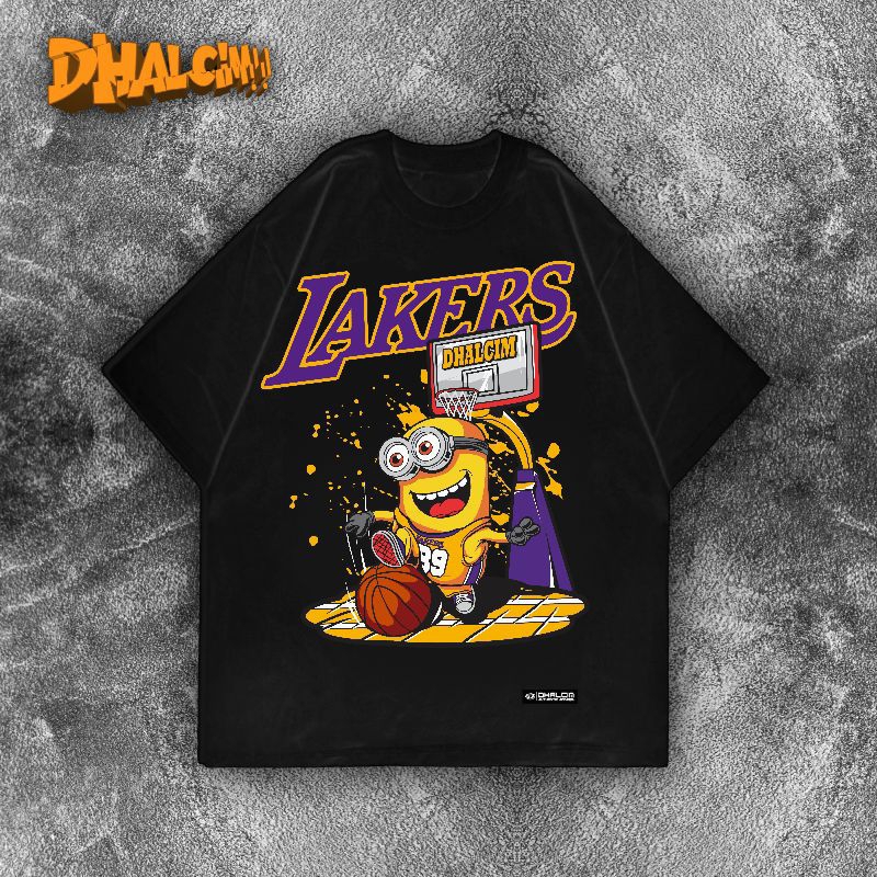 ( KAOS LAKERS NEW ARRIVAL DHALCIM APPAREL) KAOS LAKERS LOS ANGELES, KAOS  BASKET LAKERS ORIGINAL DHA