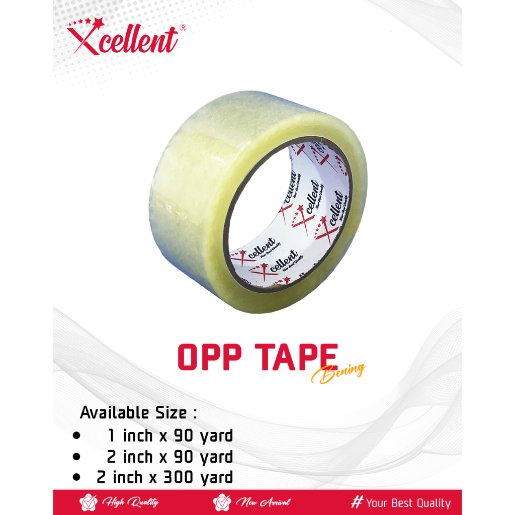 

Lakban Bening OPP Tape Clear 45mm - 90 yard