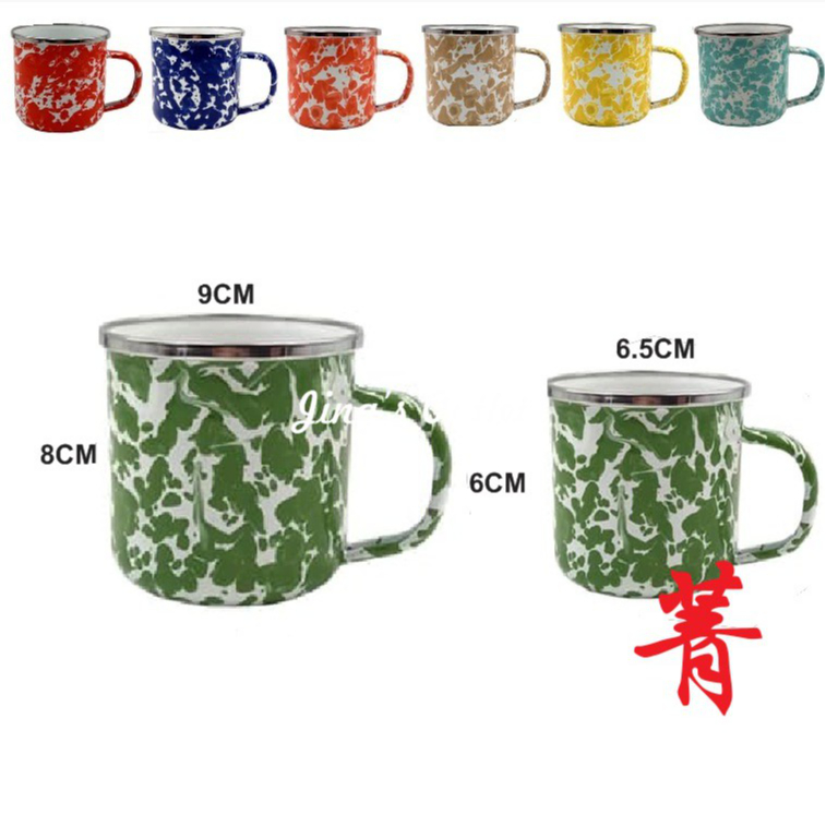 Mug Jadul - Mug Doreng - Piring Jadul / Doreng - Gelas / Cangkir Doreng -  Enamel - Kukuruyuk