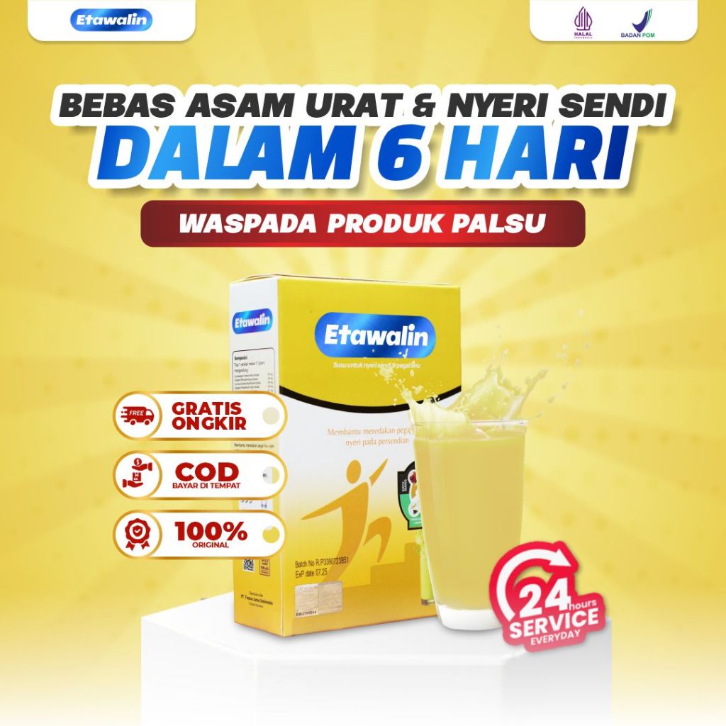 

ETAWALIN Original 1 Box Susu Kambing Etawa Atasi Nyeri Sendi Dan Tulang Official Resmi Etawalin