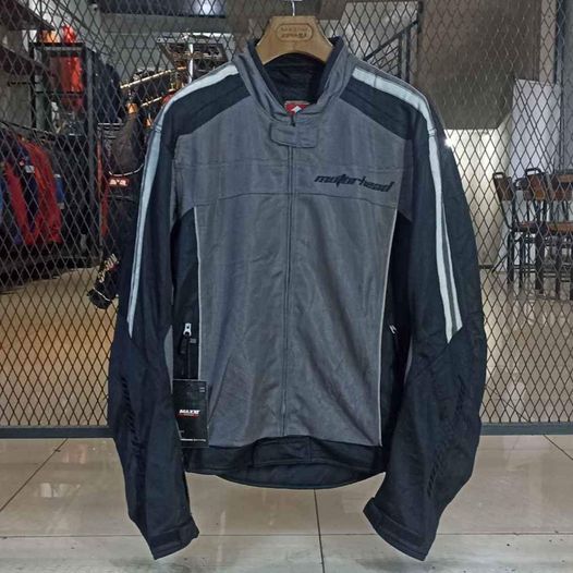 Jaket Motor Head | M1103 Grey | BB (75kg-85kg) | Original Motor Head Jaket Riding