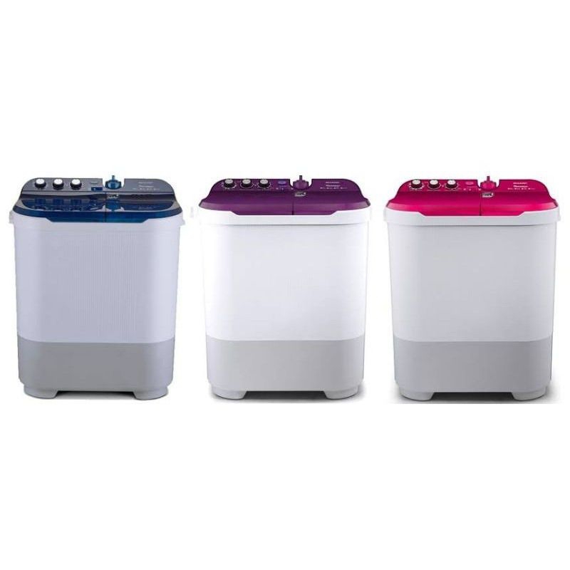 SHARP Mesin Cuci 2 Tabung Twin Tub 10 Kg ES-T1090 Garansi Resmi