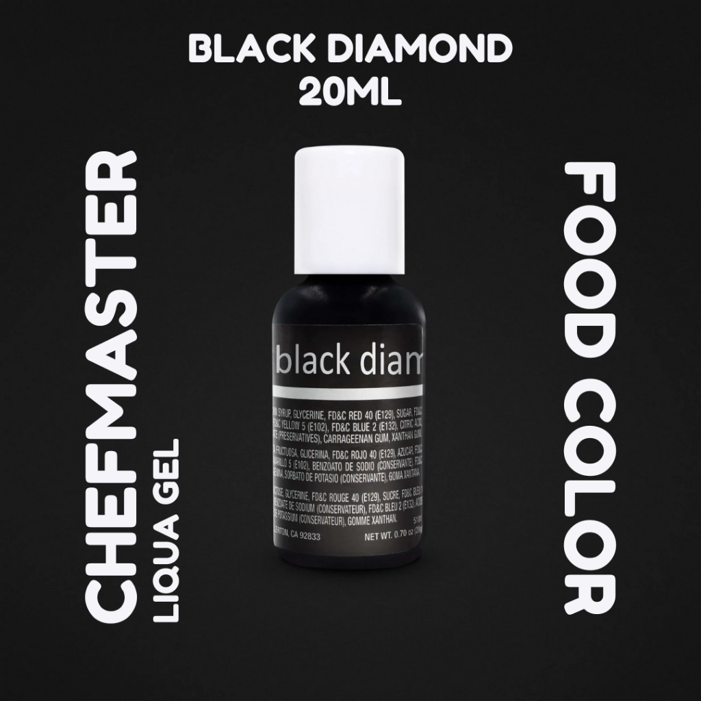 

Chefmaster Liqua Gel - Black Diamond 20gr / Pewarna Makanan Kue