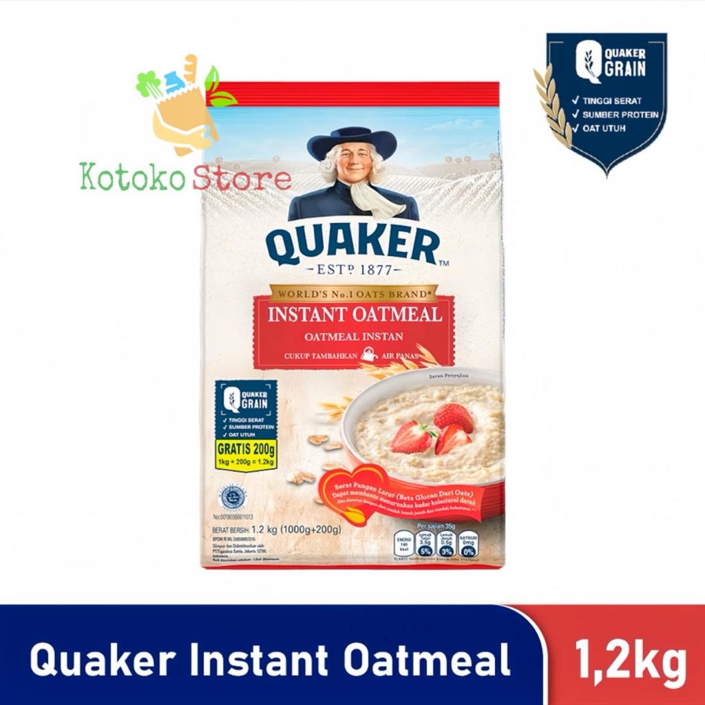 

Quaker Oat Meal Instant / Quaker Oatmeal Instant 1,2kg