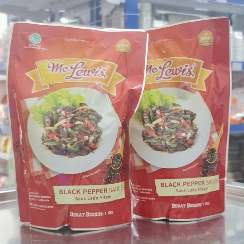 

McLewis Black Paper Sauce 1kg/Saus Black Paper 1kg/Saus Lada Hitam Mclewis 1kg