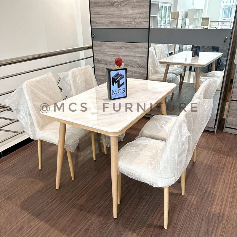Meja Makan Granit Batu Marmer Mebel MCS Furniture Semarang