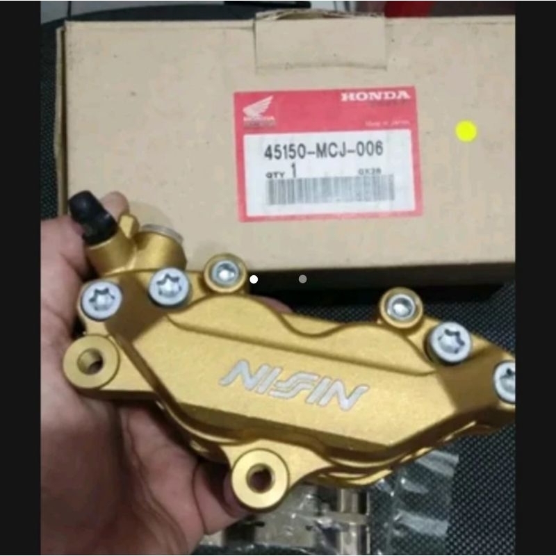 Kaliper kiri 4 piston Nissin original Japan
