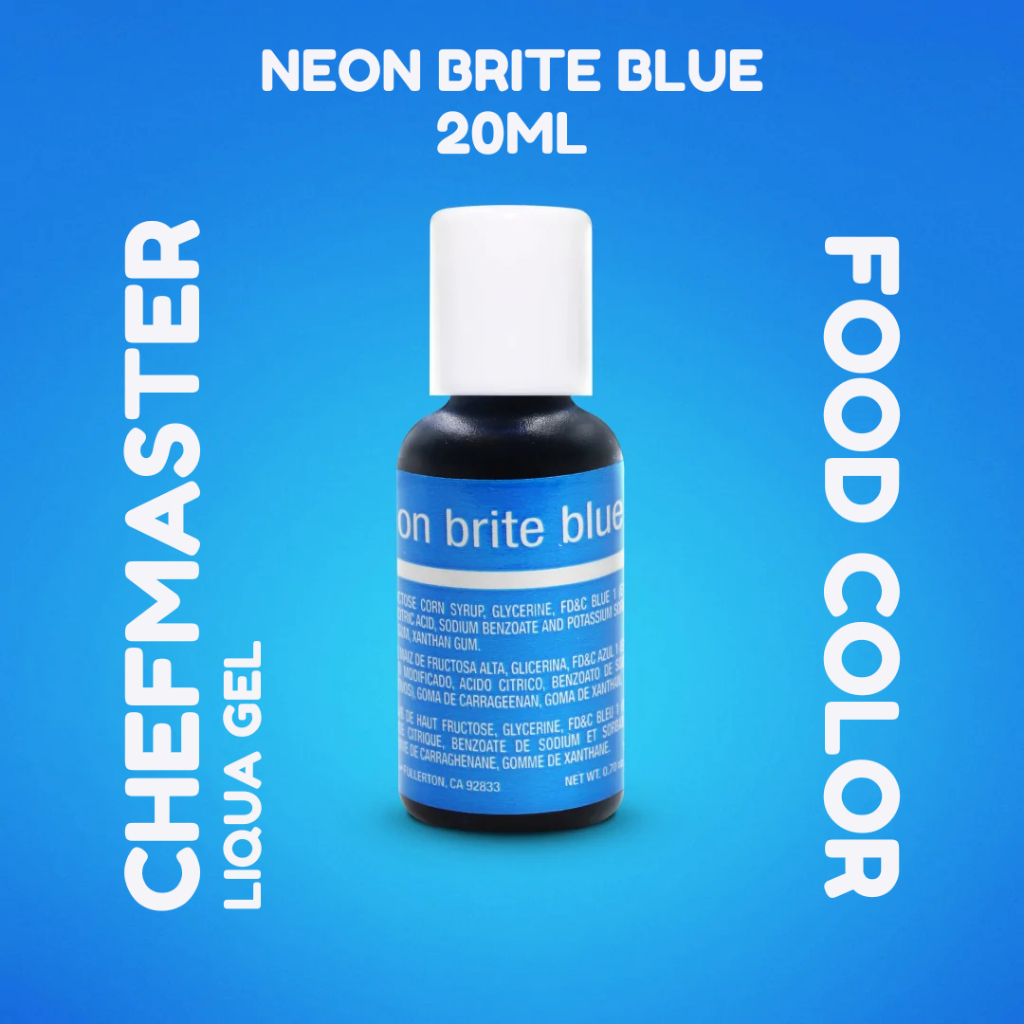 

Chefmaster Liqua Gel - Neon Blue 20gr / Pewarna Makanan Kue