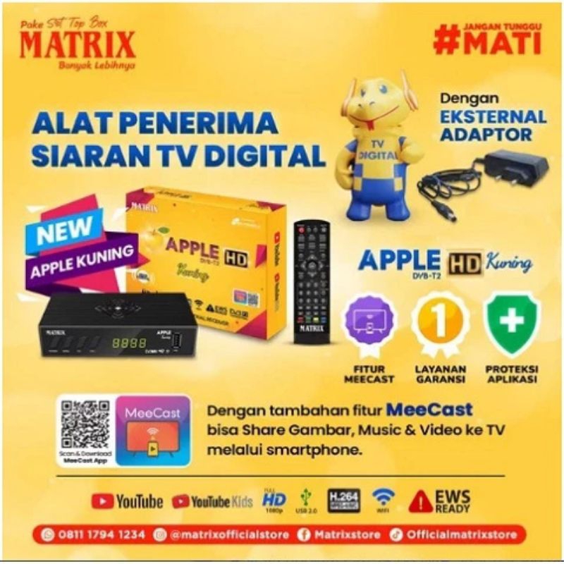 SET TOP BOX MATRIX KUNING TERBARU