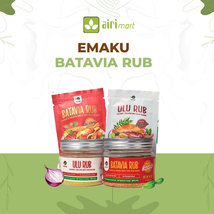 

Dry Rub / Ulu rub Emaku Bumbu Masak Dapur Batavia Rub Jar dan Sachet