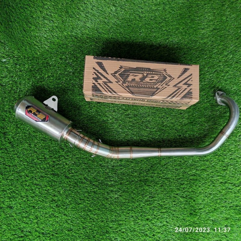 KNALPOT POLOS FU PORTING KOMPETISI 155 CC S/D  200CC LEHER TIDAK SAMBUNGAN