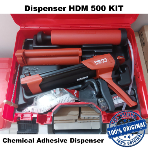 HILTI Gun Chemical HDM 500 Dispenser Kit | Gun Chemical RE 500 V3, RE 100, HY 200-R V3, Dan CP 660