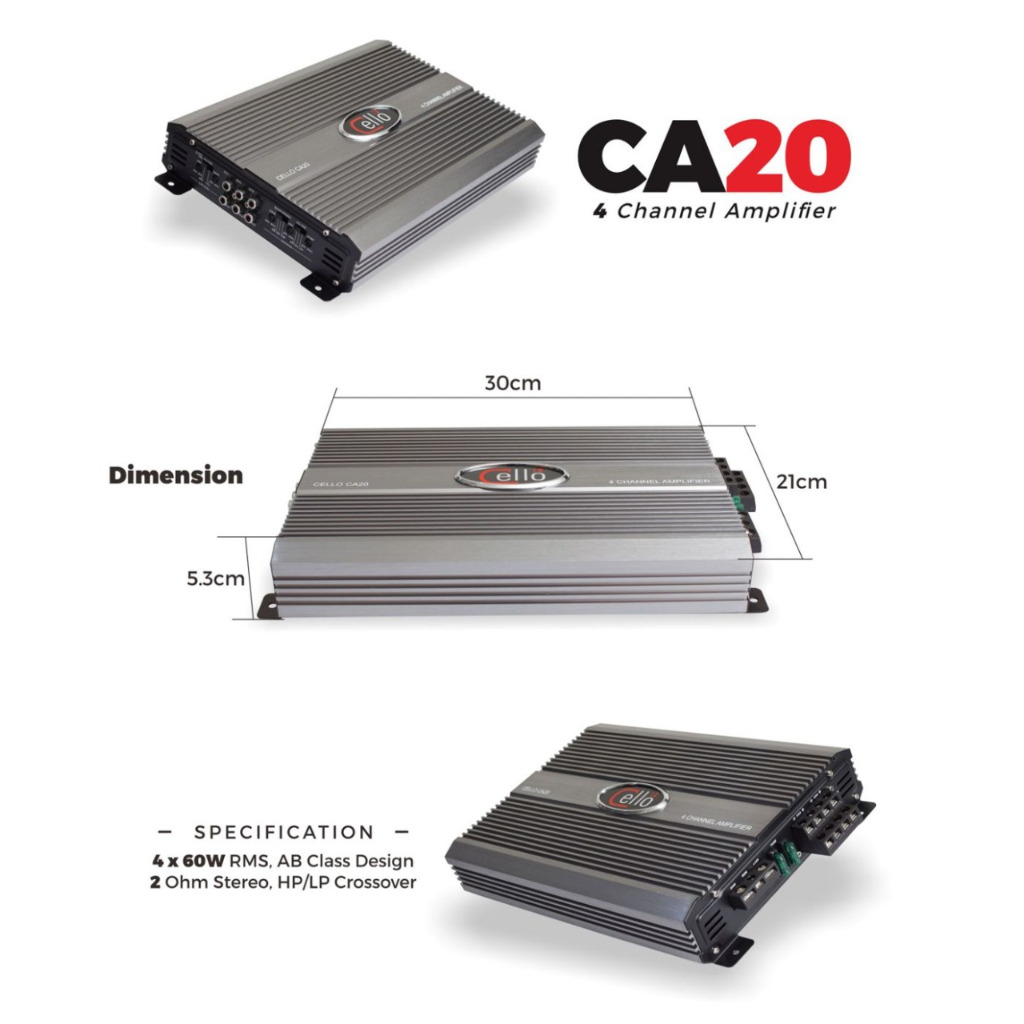 (AK) CELLO POWER AMPLIFIER CA20 4 CHANNEL