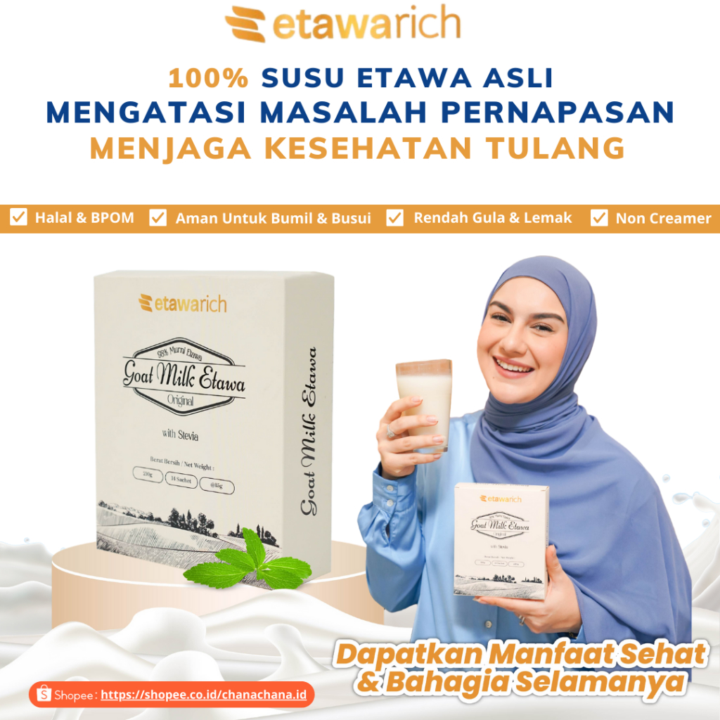 

Etawarich Susu Kambing Atasi Masalah Pernafasan dan Menjaga Kesehatan Tulang Susu Herbal Halal