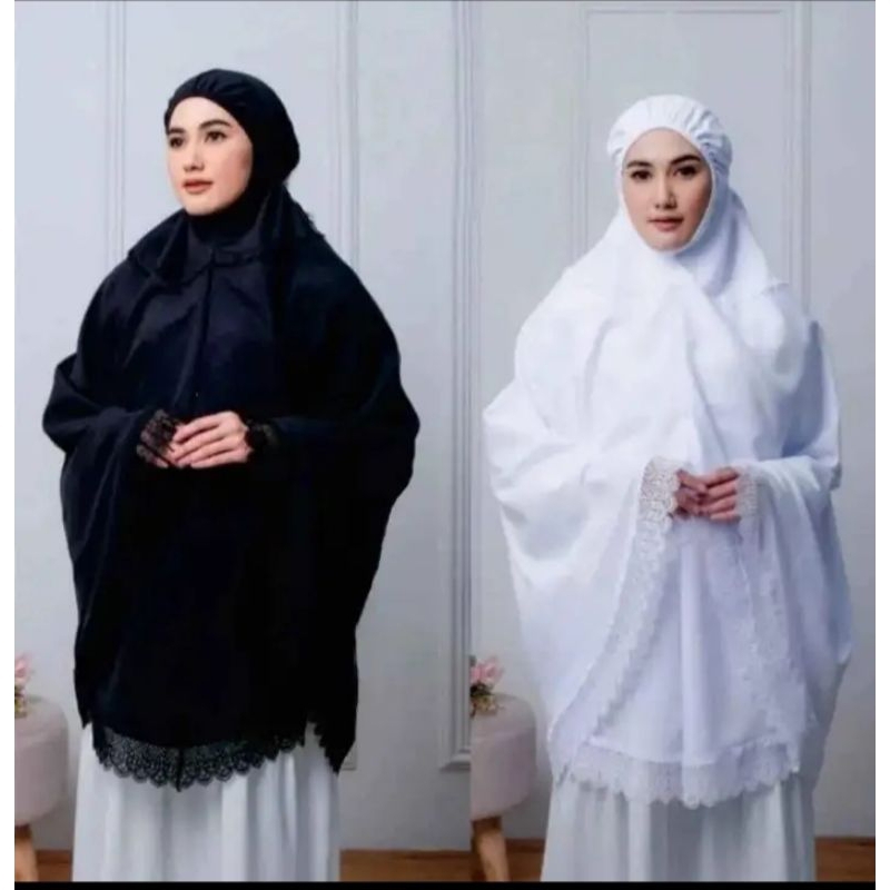 NAMISA -  Bergo Umroh Haji Telekung dagu malaysia Katun Premium Hijab Jumbo