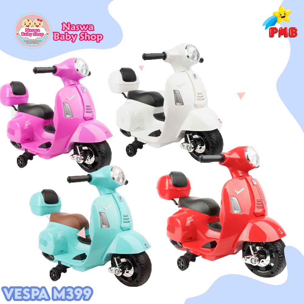 PMB Toys Vespa Mainan Motor Aki Anak M399