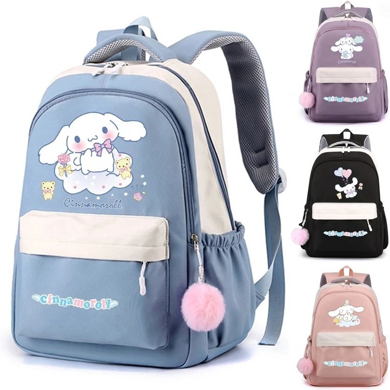 Tas Ransel Sekolah Anak Perempuan Cewek SD SMP SMA Karakter Kartun Anime SANRIO CINNAMOROLL Backpack