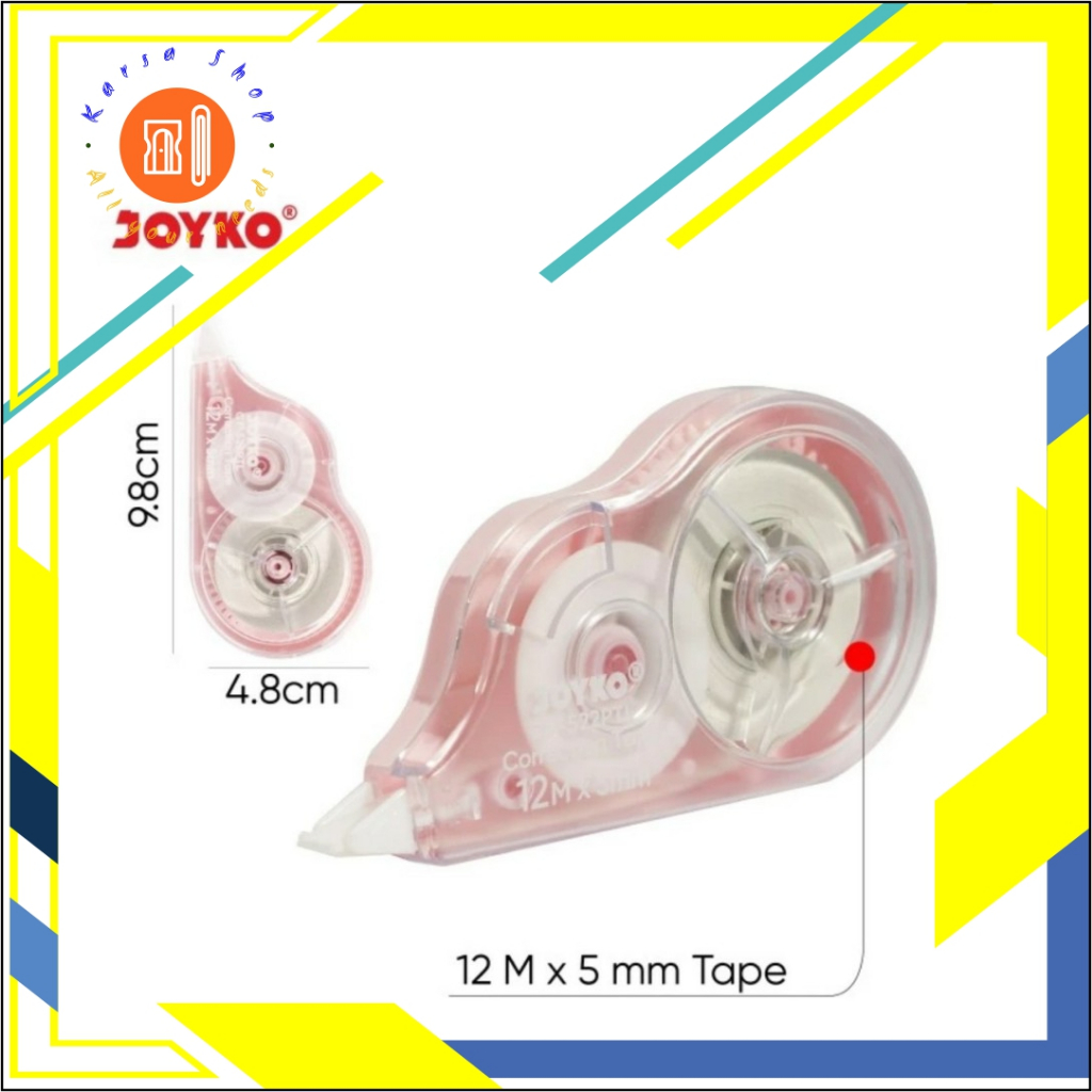 

Tip Ex Kertas/Correction Tape Joyko CT-522