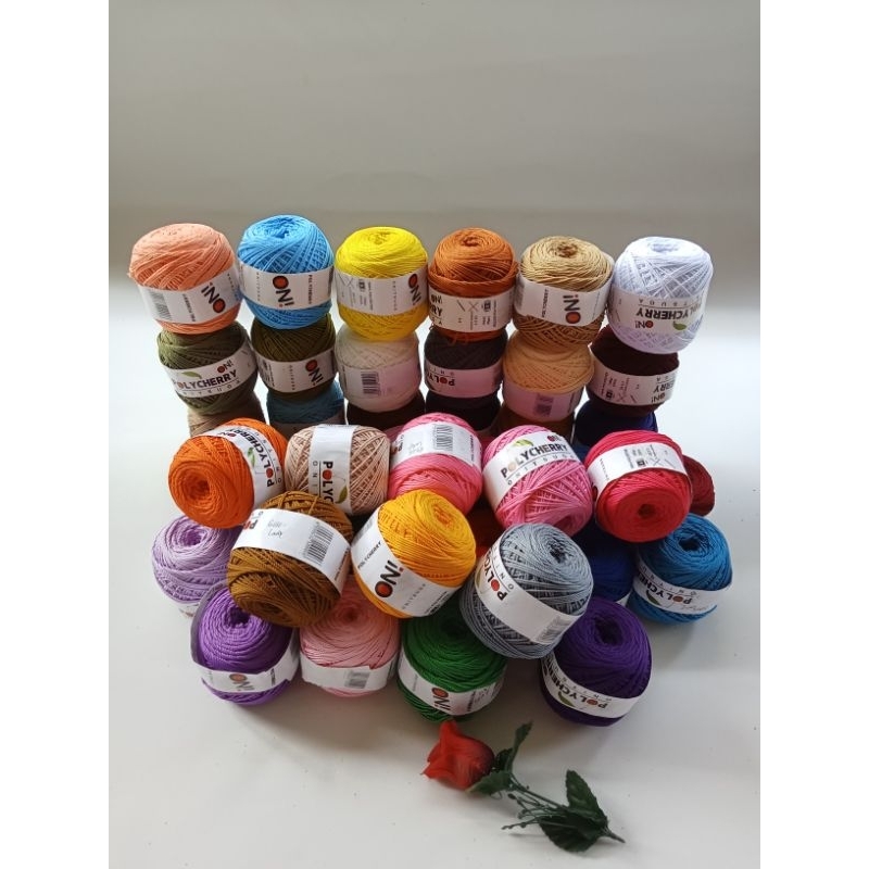 Benang Rajut Polyester Polycherry Onitsuga Seri Coklat