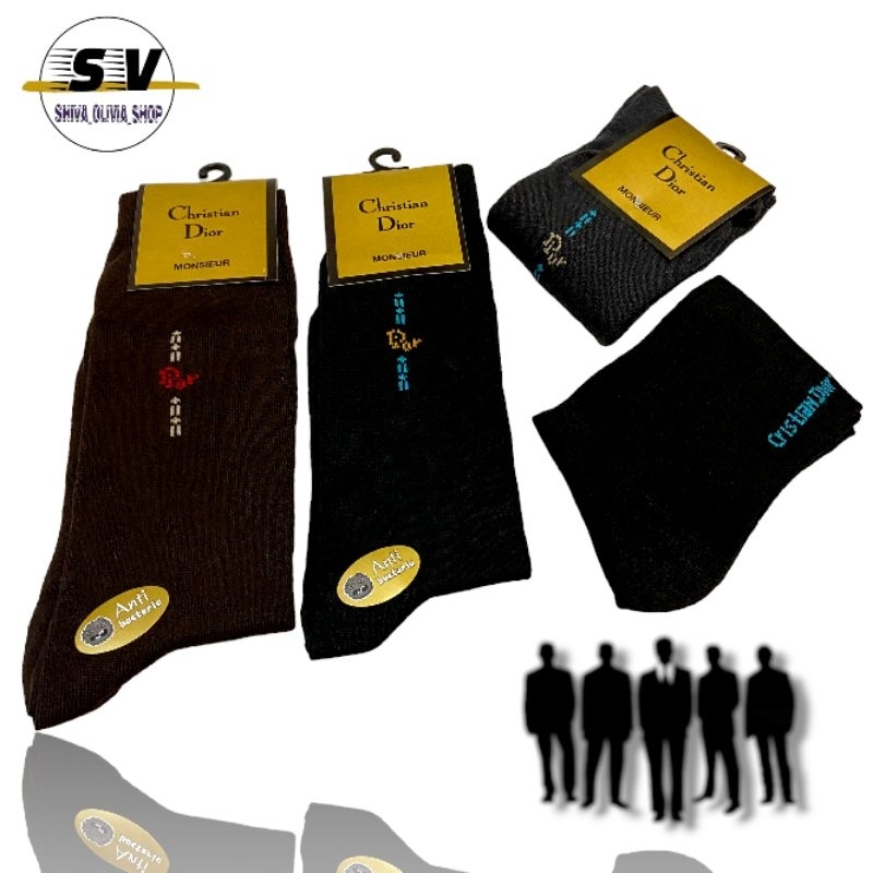 1 BOX (12PSANG) KAOS KAKI KANTOR / CASUAL PREMIUM MOTIF DIOR