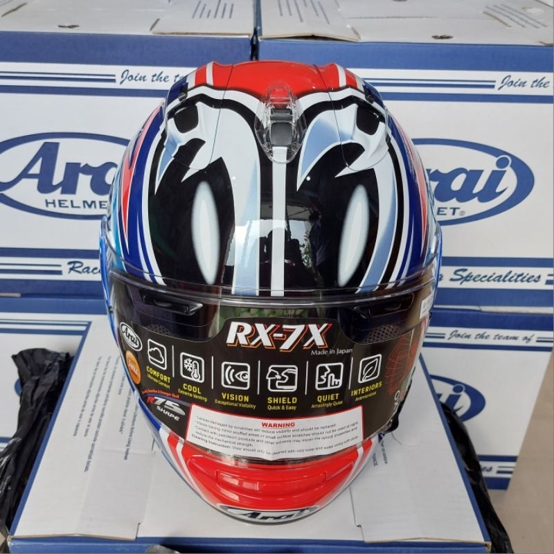 ARAI RX7X NAKANO RED